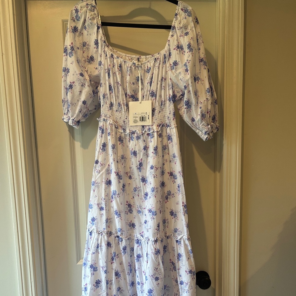 Love Shack Fancy for Target Blue Floral Maxi Dress